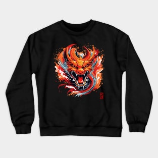 Fire dragon Crewneck Sweatshirt